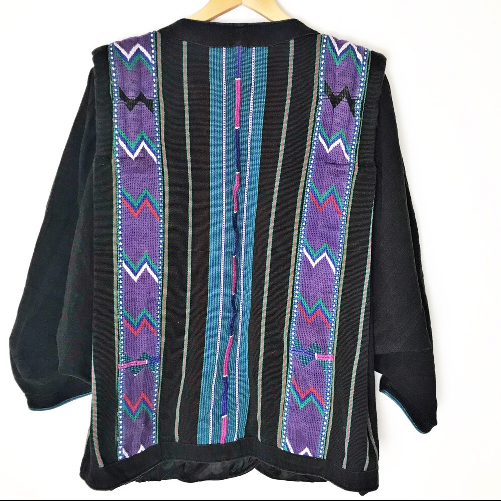Tribal batwing coat southwestern Aztec boho